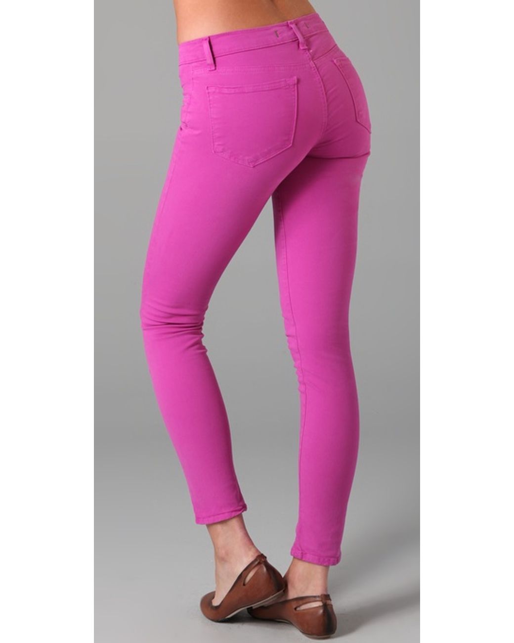 J Brand Skinny Coloured Jeans Fuschia 
