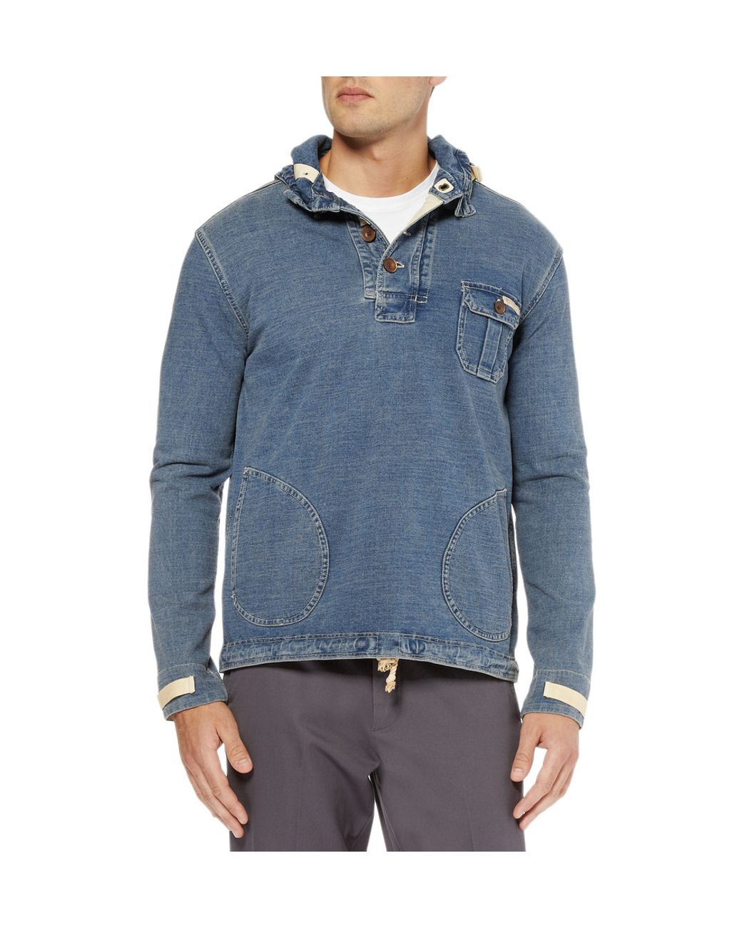 Polo Ralph Lauren Denim Hoodie in Blue 