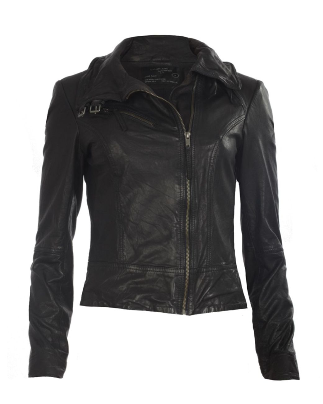 AllSaints Belvedere Leather Jacket in Black | Lyst Australia