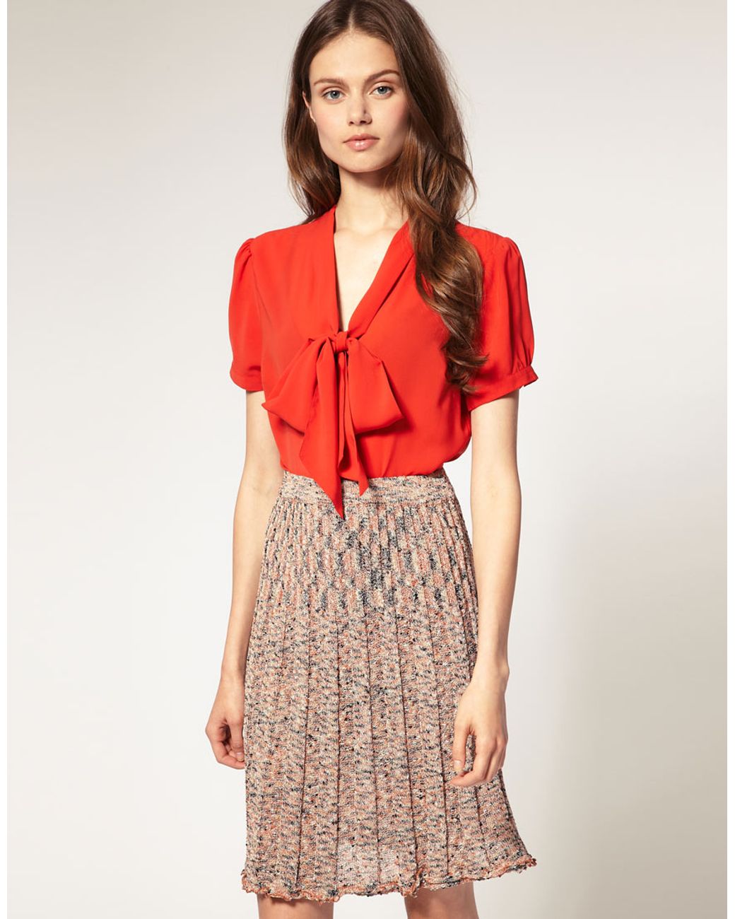 Asos short sleeve blouse sales