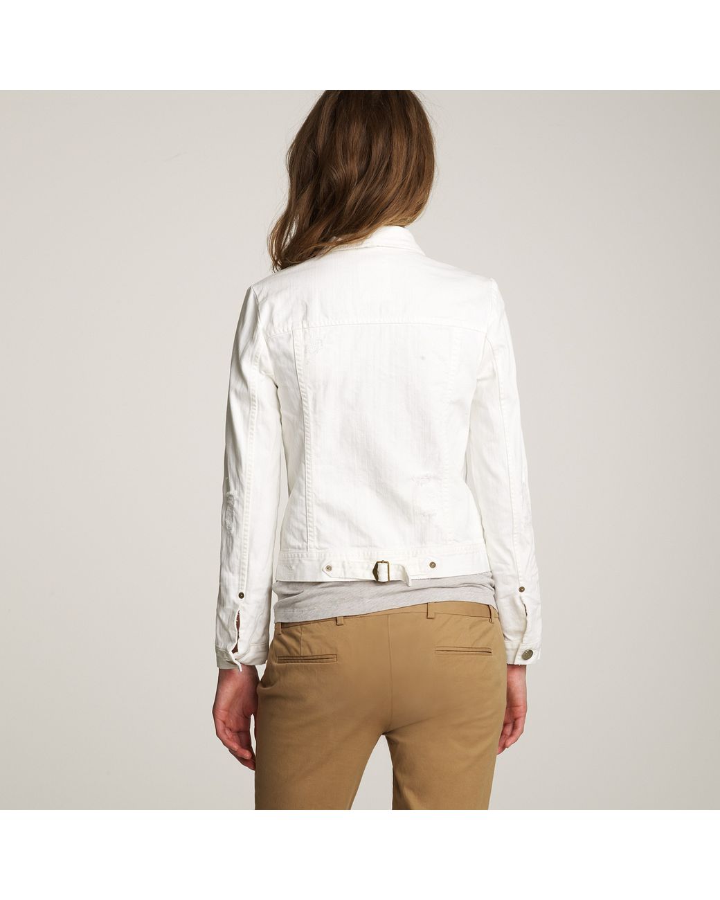 J.Crew Nolita White Denim Jacket Lyst