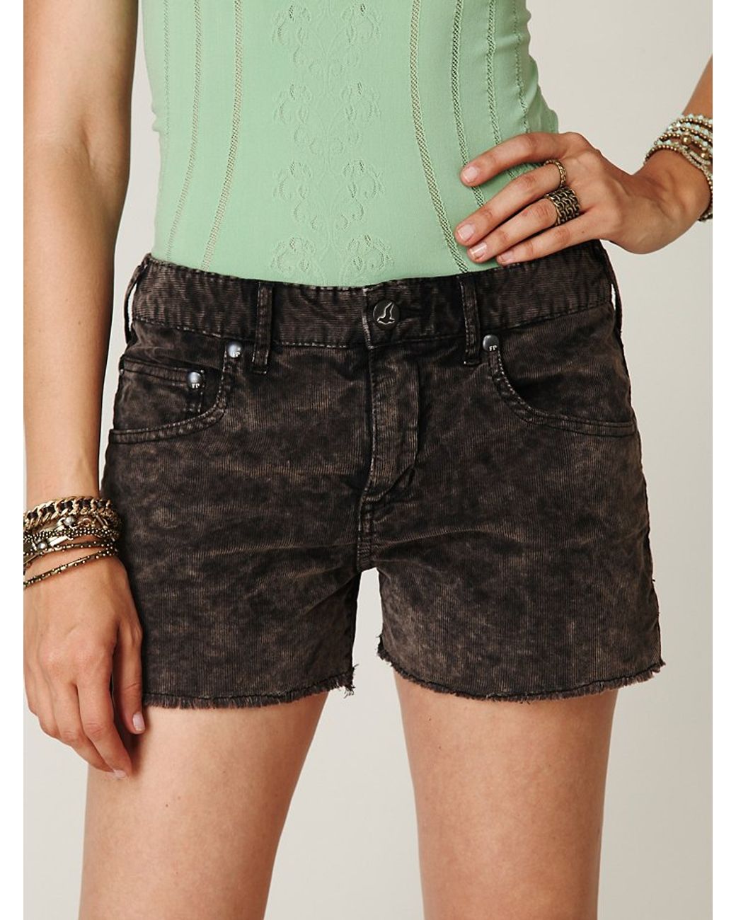 Free People Fp Corduroy Cutoff Shorts 
