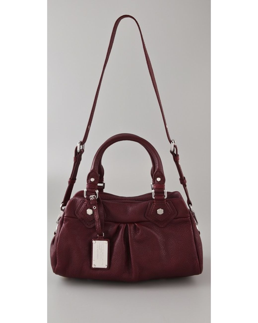 MARC by MARC JACOBS CLASSIC Q BAG ボルドー Marc By Marc Jacobs Classic Q Baby Groovee Satchel in Purple | Lyst