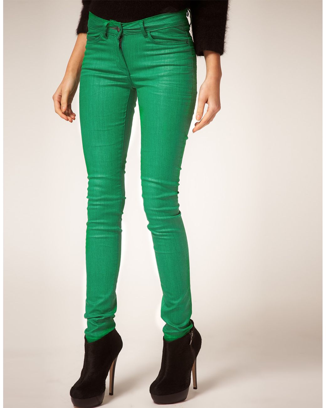 Jeans green hot sale color