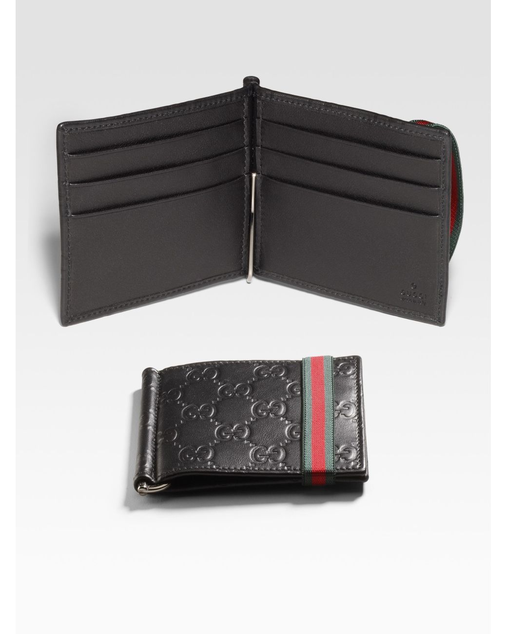 Gucci Money Clip Wallet in Black for Men | Lyst