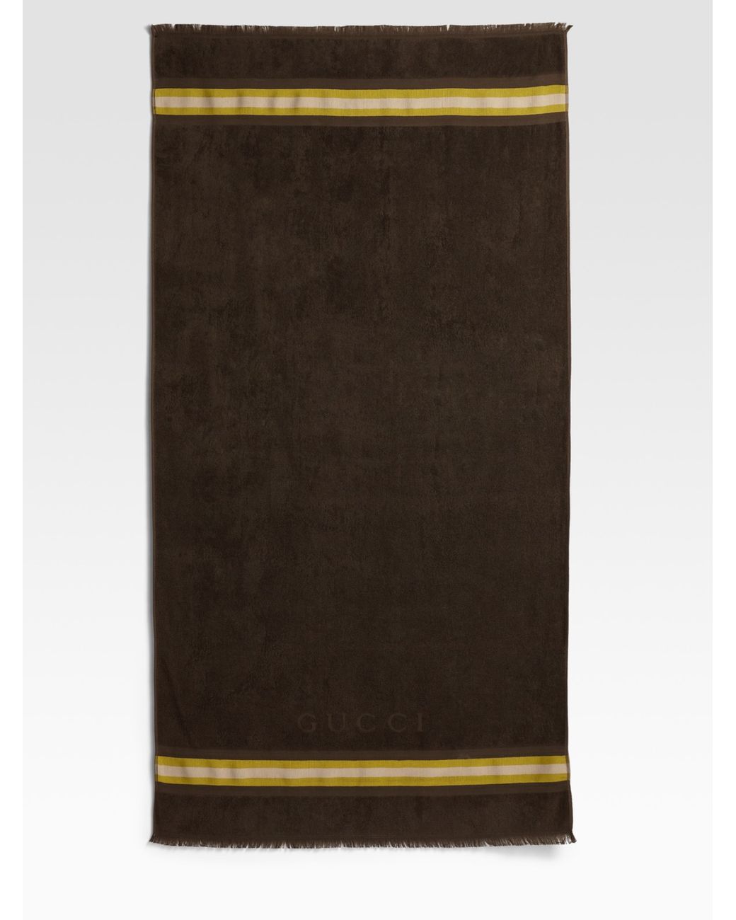 Gucci Cotton Beach Towel in Brown | Lyst