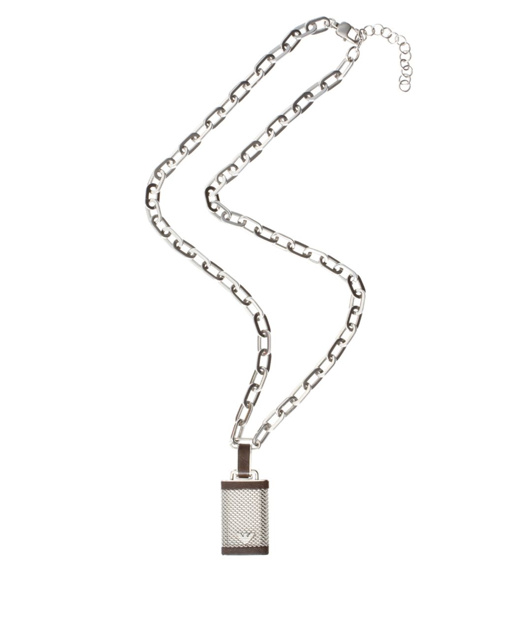 Emporio Armani Lock Pendant Necklace in Metallic for Men | Lyst
