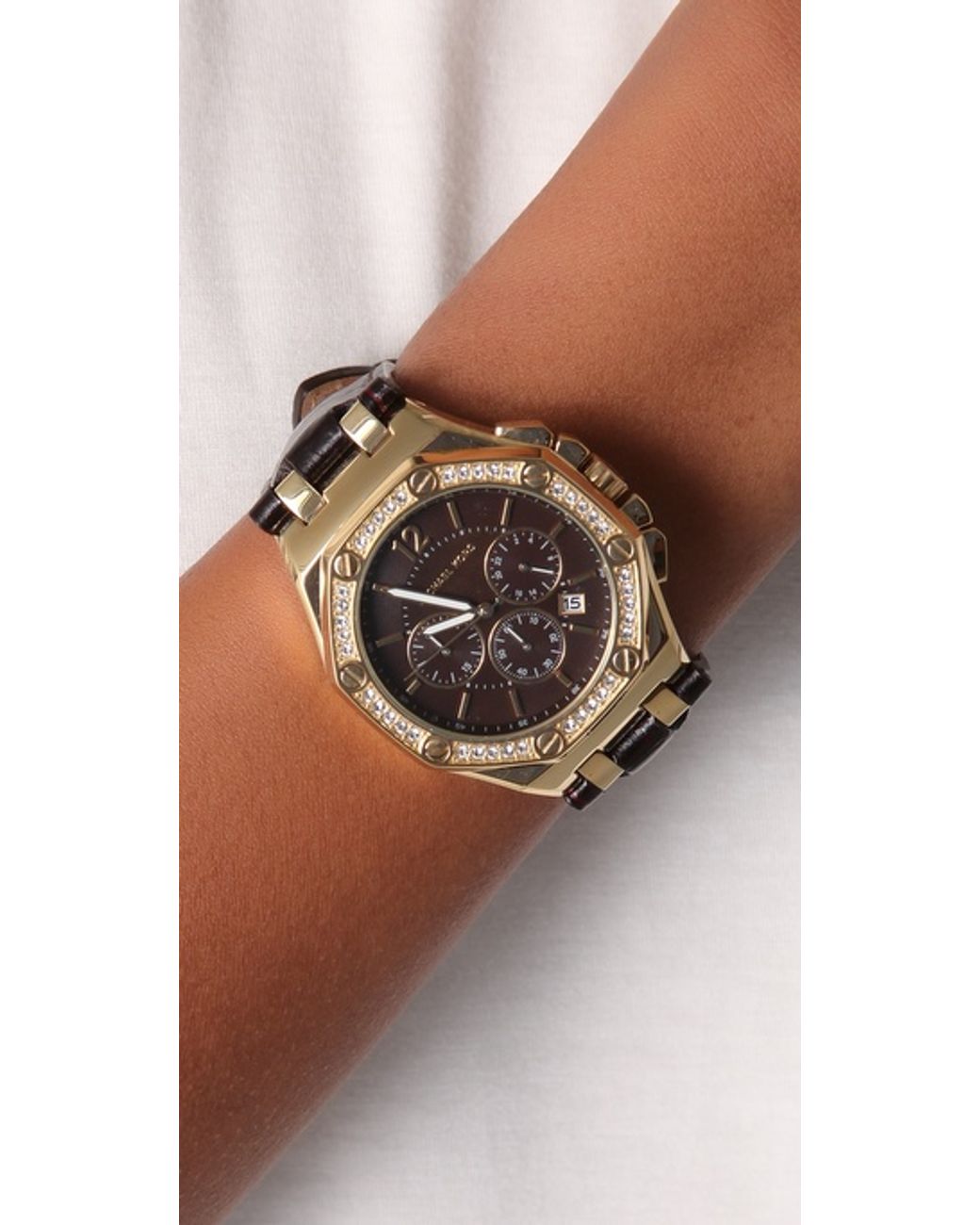 Michael kors octagon watch new arrivals