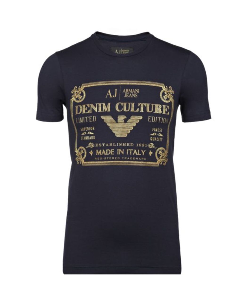 Armani Jeans Denim Culture T-shirt in Blue for Men | Lyst Canada