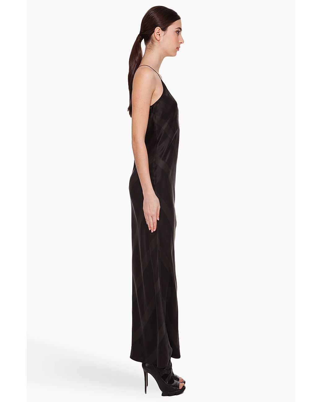 T by ALEXANDER WANG Modern Column Gown Wedding Dress Ivory Blush Sz 6 fits  2 4 | eBay
