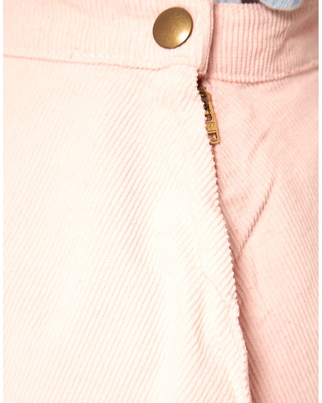 American Apparel Corduroy Circle Skirt in Pink Lyst