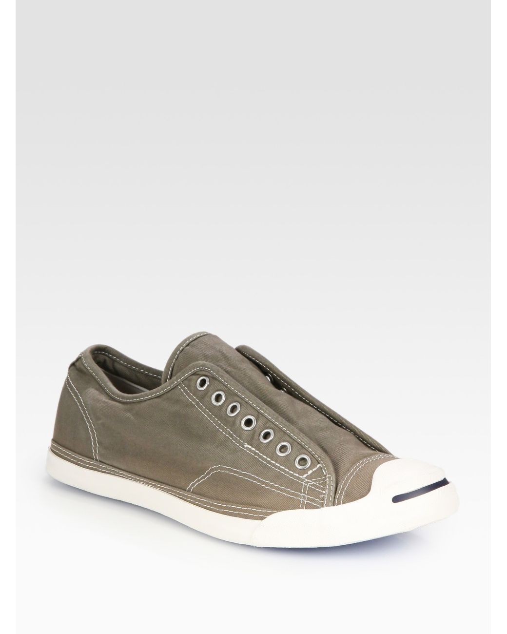 Converse Jack Purcell Laceless Canvas Sneakers in Green for Men | Lyst