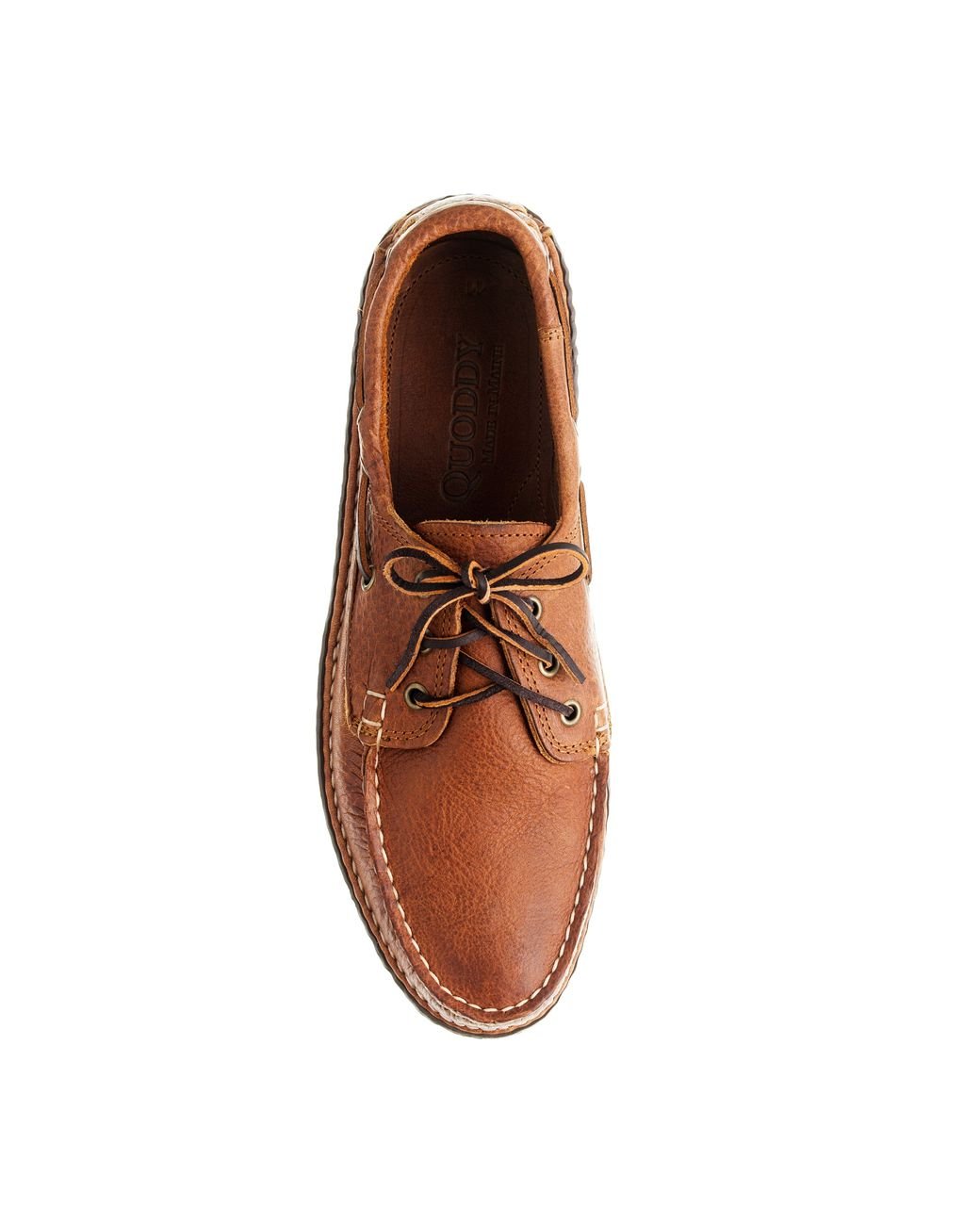 J.Crew Mens Quoddy® Grizzly Leather Boat Moccasins in Brown for Men | Lyst