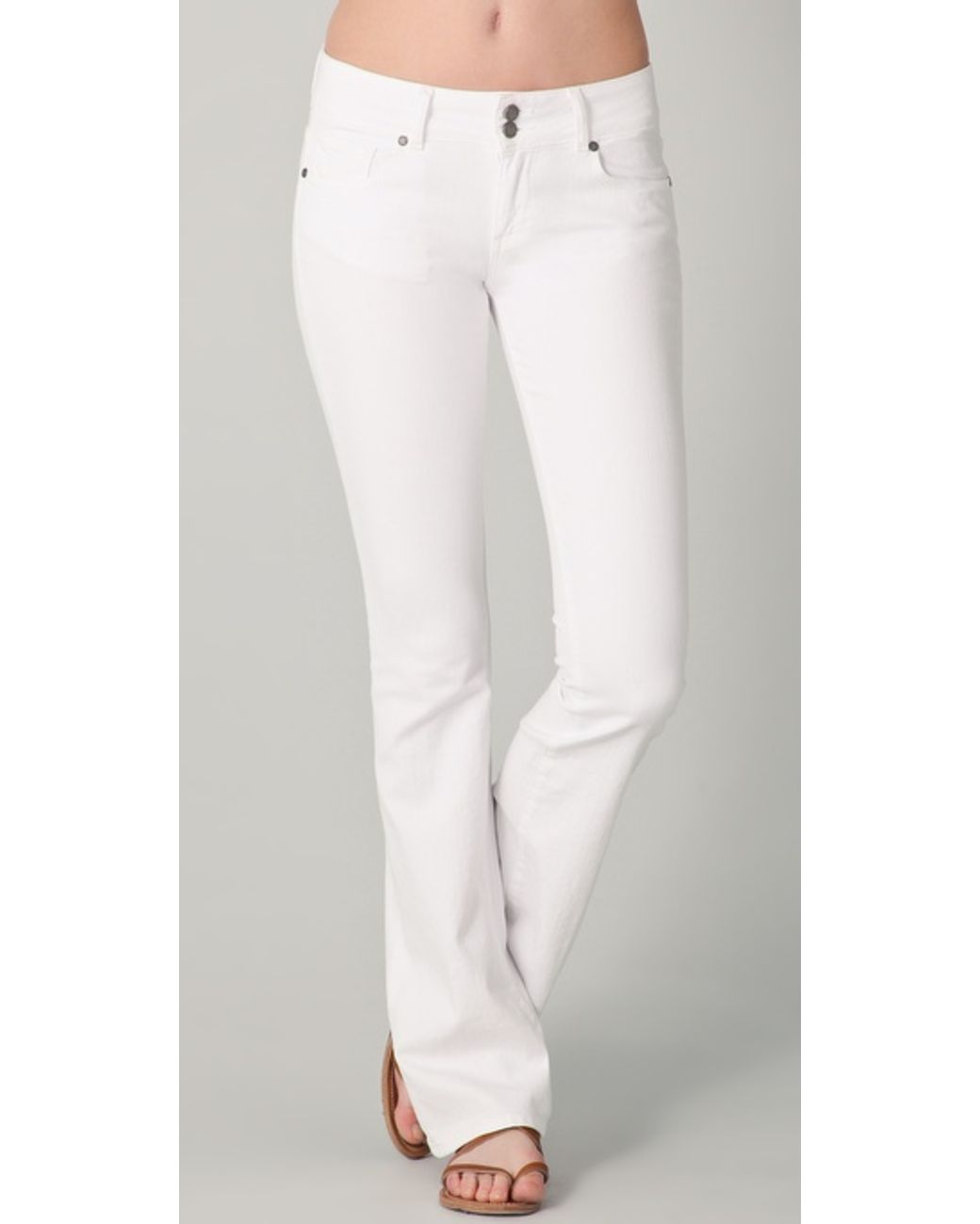 White 2025 bootcut jeggings