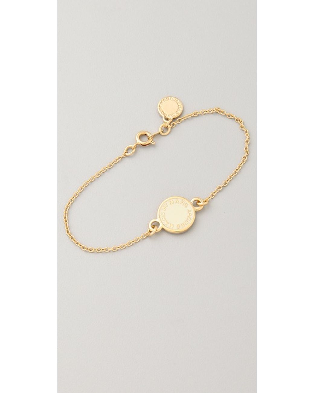 Marc jacobs enamel logo disc bracelet best sale