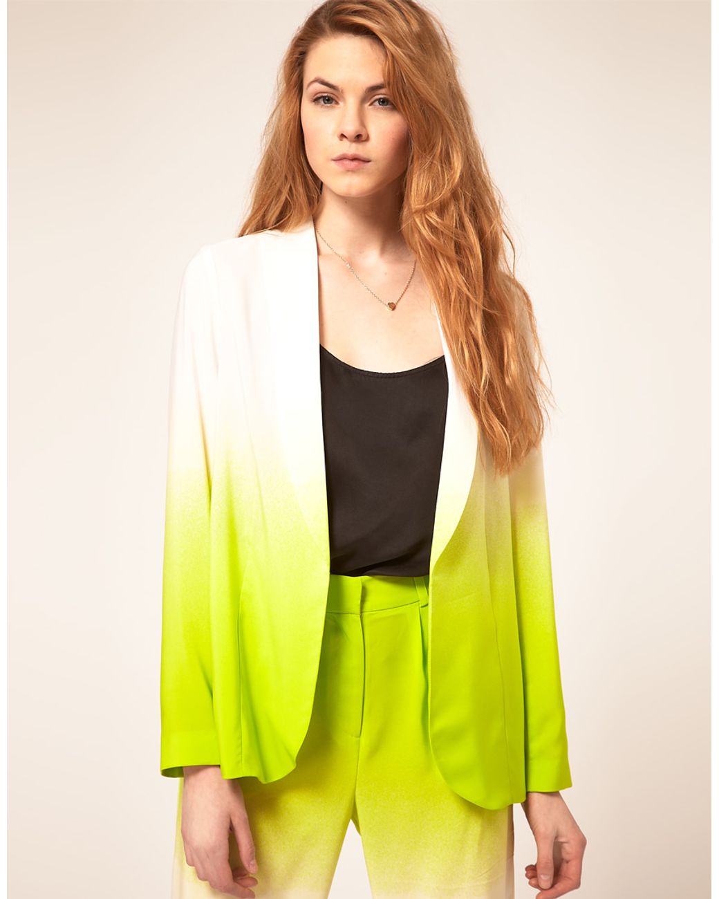 ASOS Ombre Blazer in Green Lyst
