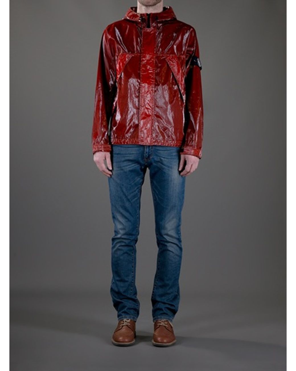 Stone Island Mussola Prismatica Jacket in Red for Men | Lyst UK