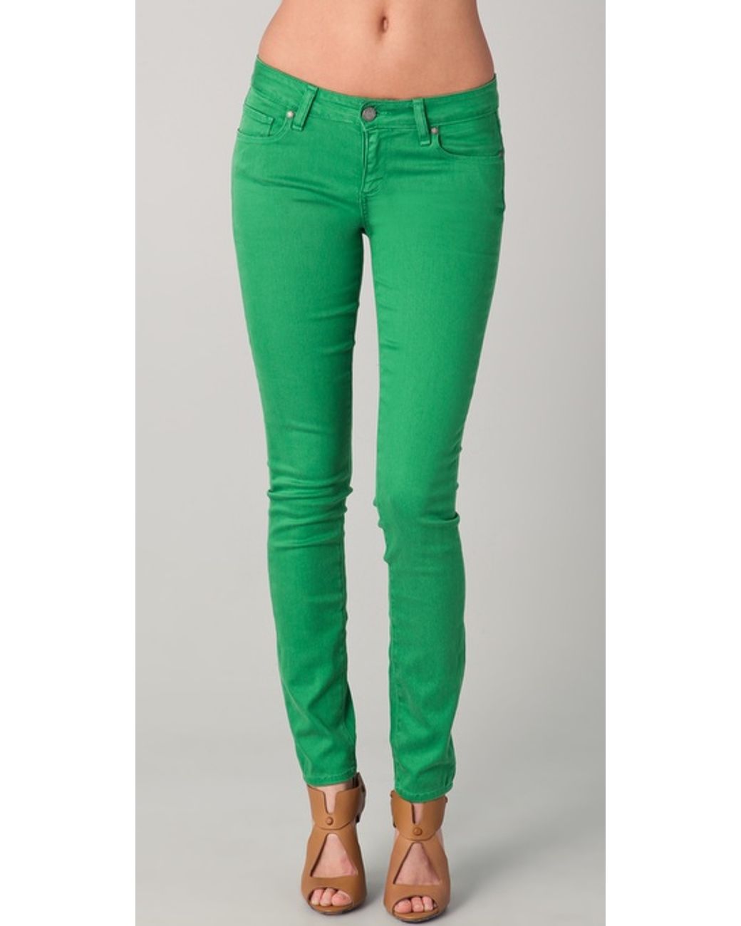 PAIGE Jeans Verdugo Ultra Skinny in Kelly Green | Lyst