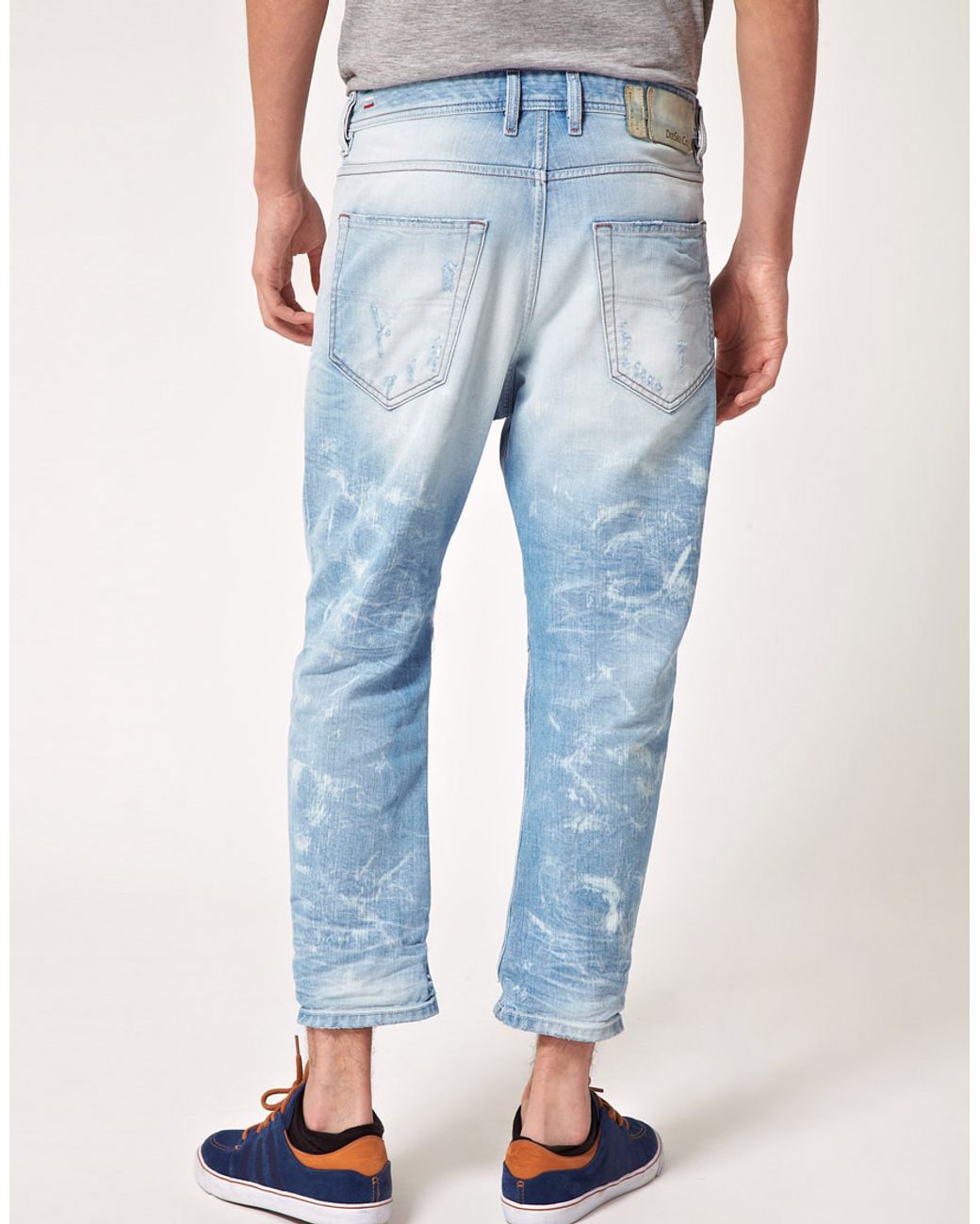 DIESEL Narrot Carrot Fit Jeans in Blue for Men | Lyst