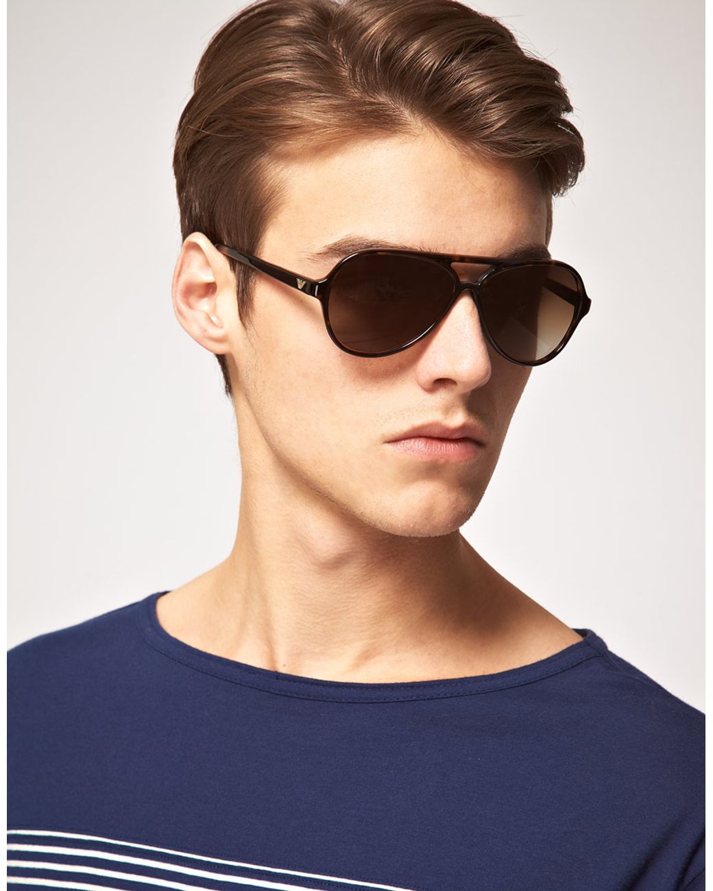 Emporio armani aviator sunglasses hotsell