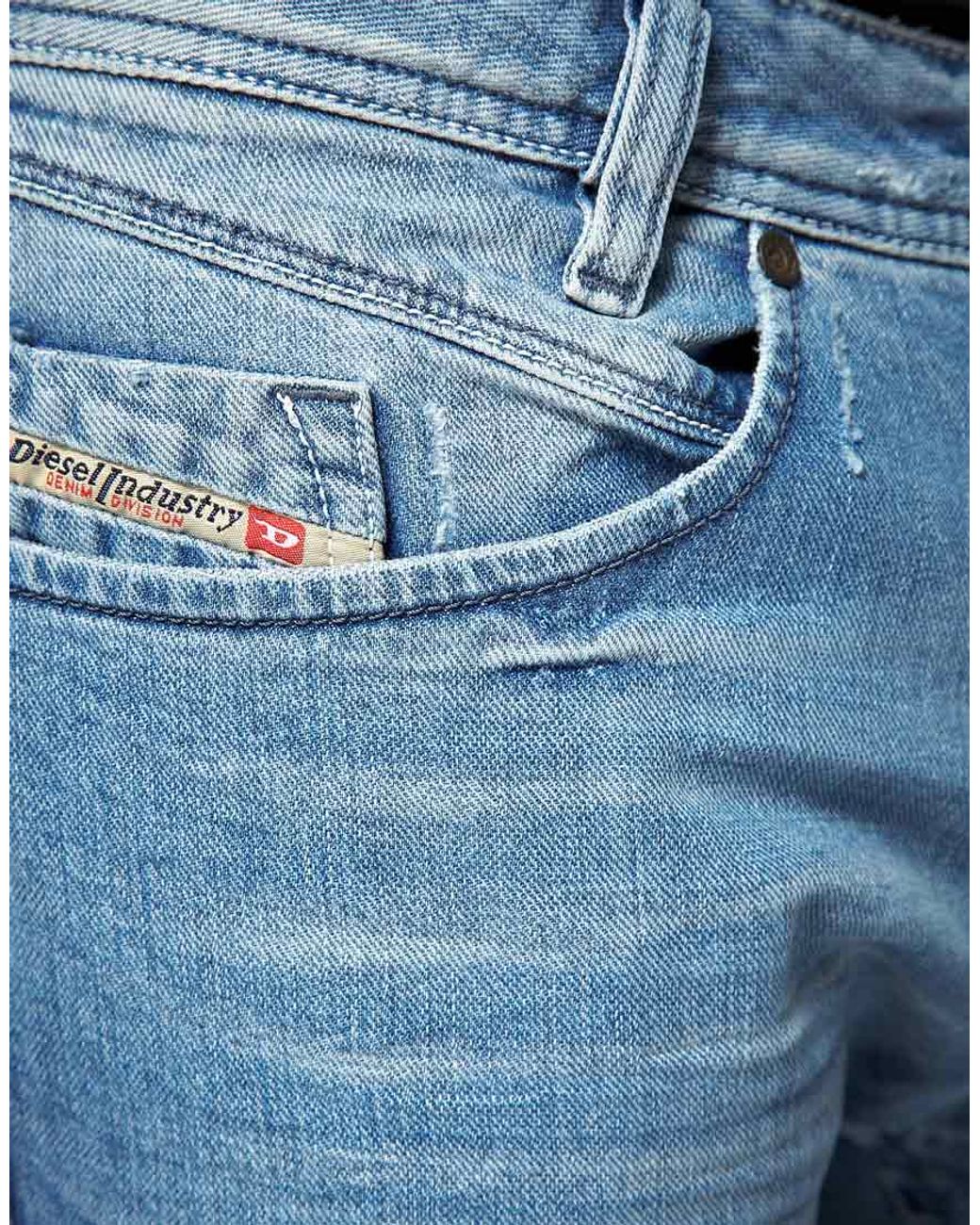 DIESEL Diesel Iakop Slim Straight Jeans in Blue for Men | Lyst