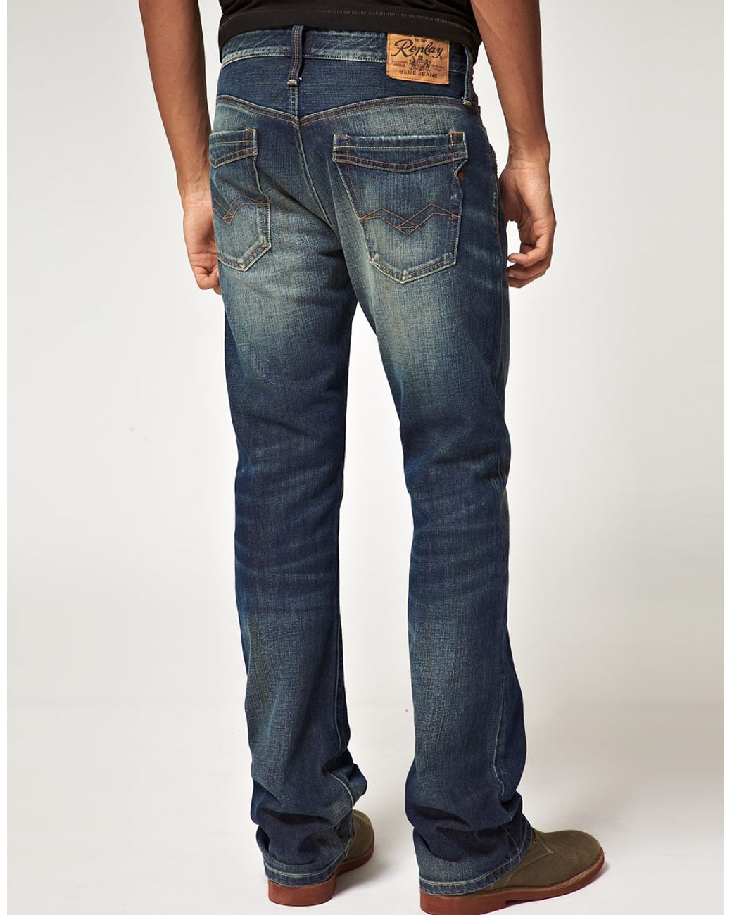 Replay Jimi Bootcut Jeans in Blue for 