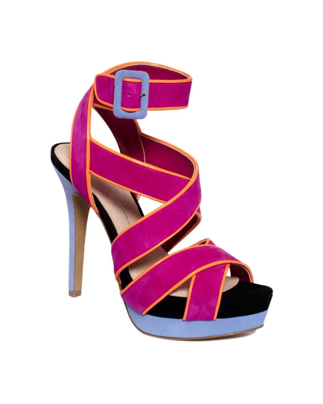 Jessica Simpson Evangela Platform Sandals in Pink | Lyst