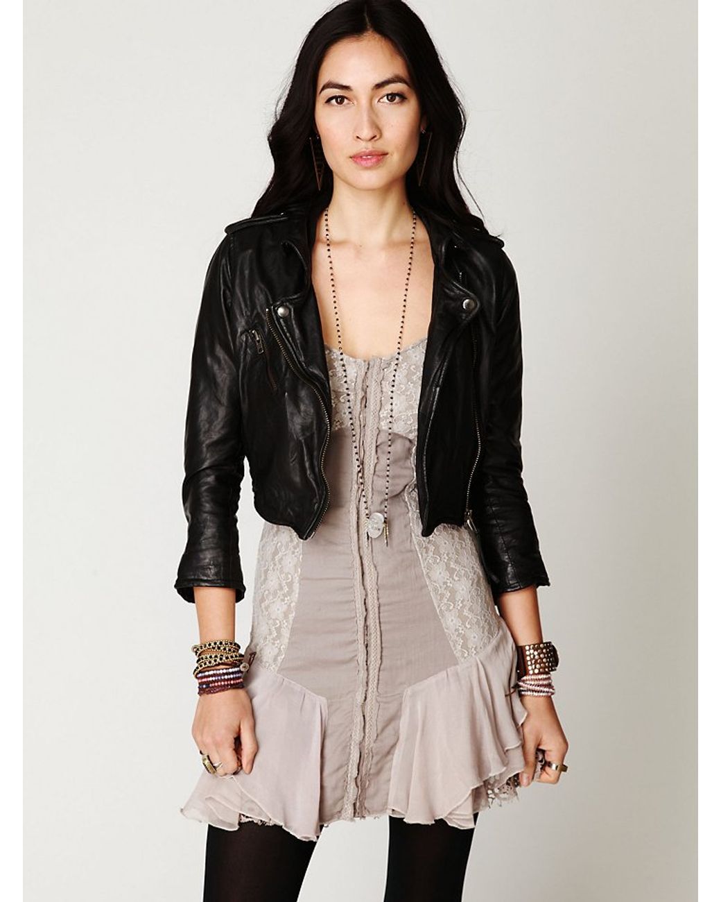 Free People Lacey Corset Dress in Natural | Lyst