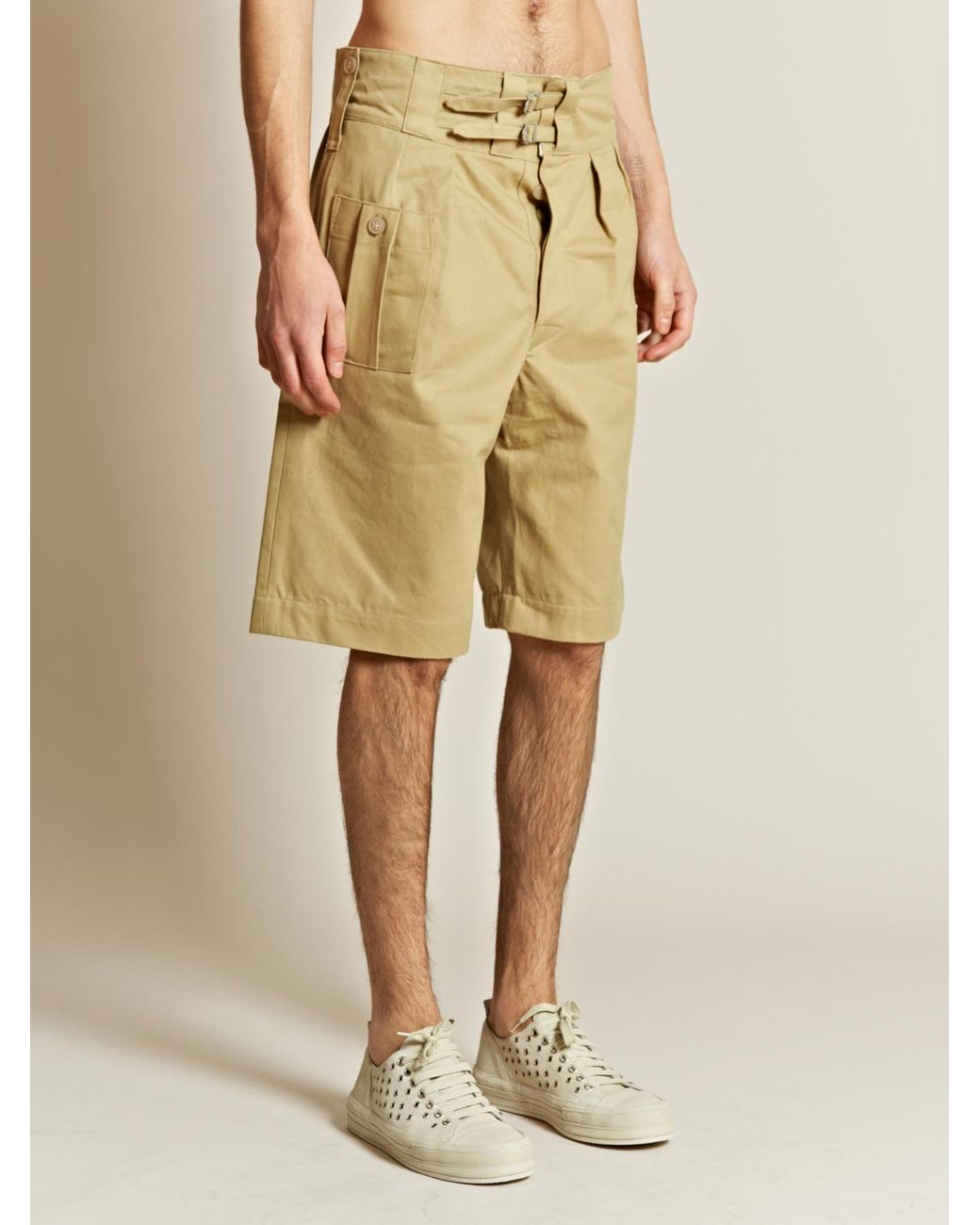 Nigel Cabourn Nigel Cabourn Mens Bombay Bloomer Drill Shorts in Natural for  Men | Lyst Australia