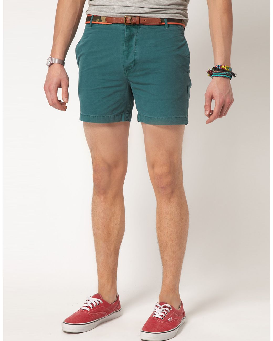 ASOS Asos Short Chino Shorts in Green 