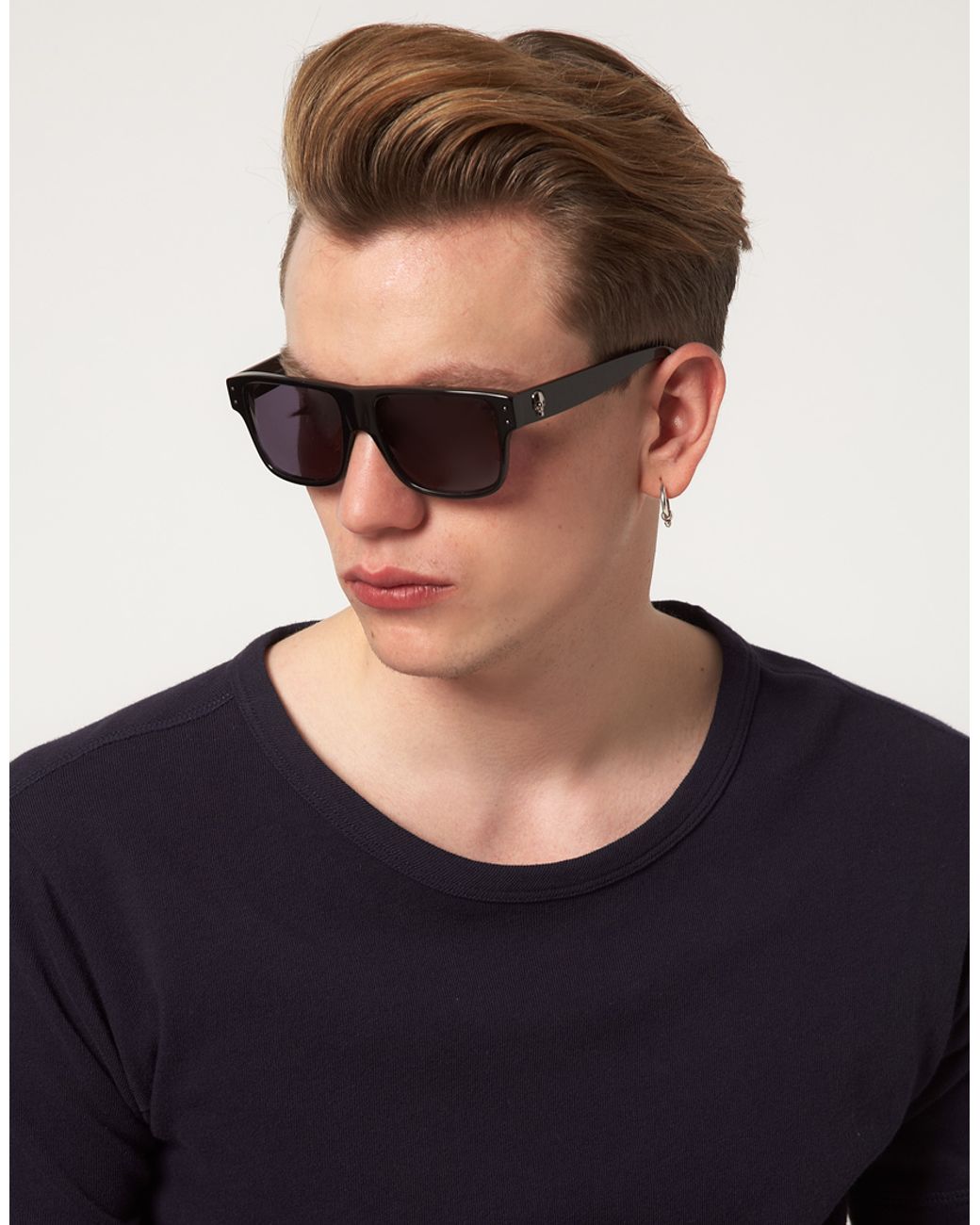 Alexander McQueen Alexander Mcqueen Skull Wayfarer Sunglasses in Black for  Men | Lyst Canada