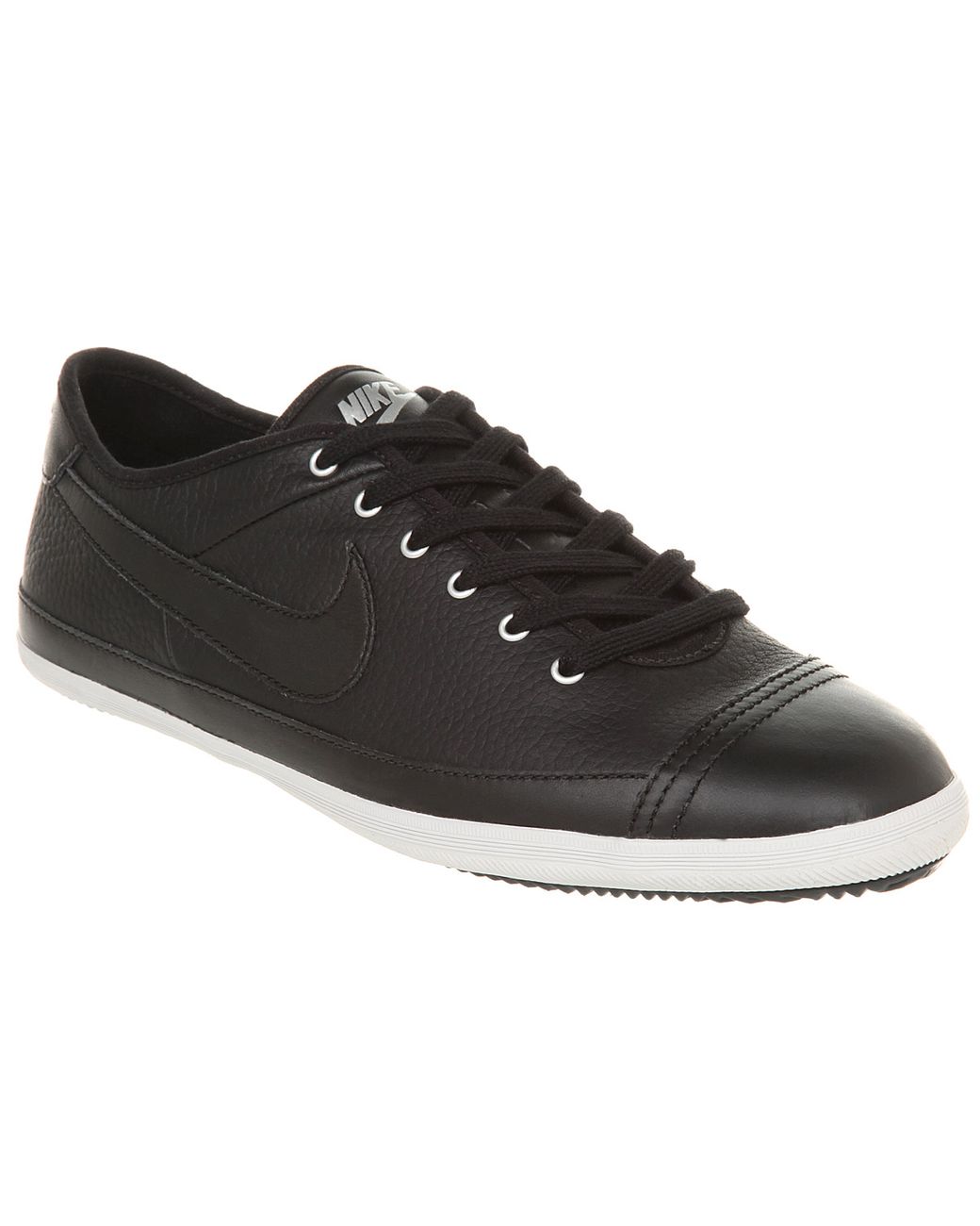 Nike Flash Leather Black Leather for Men | Lyst