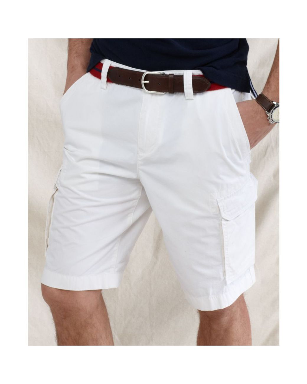 Tommy Hilfiger Back Country Cargo Shorts in White for Men | Lyst