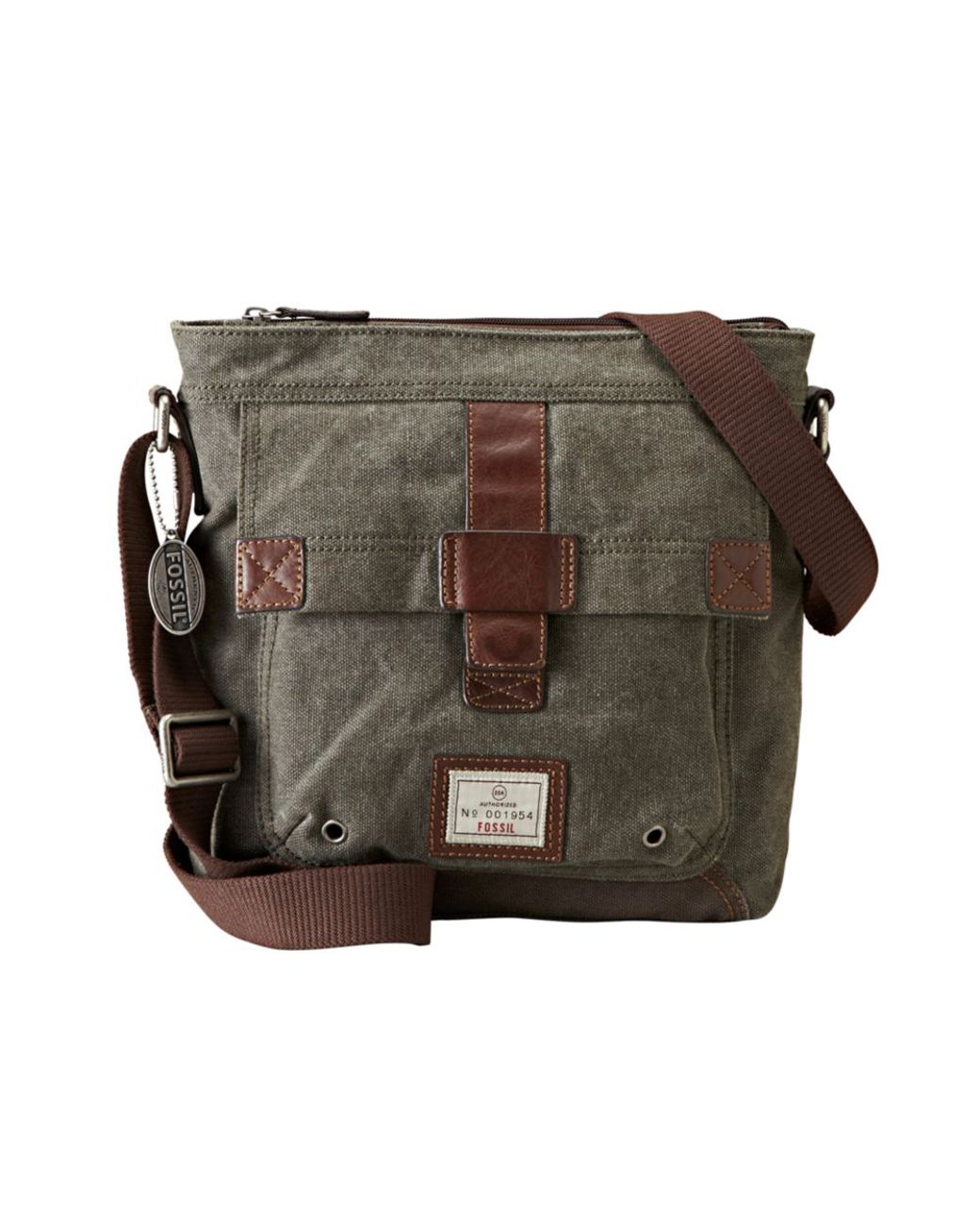 Fossil Trail City Bag in Gray for Men 