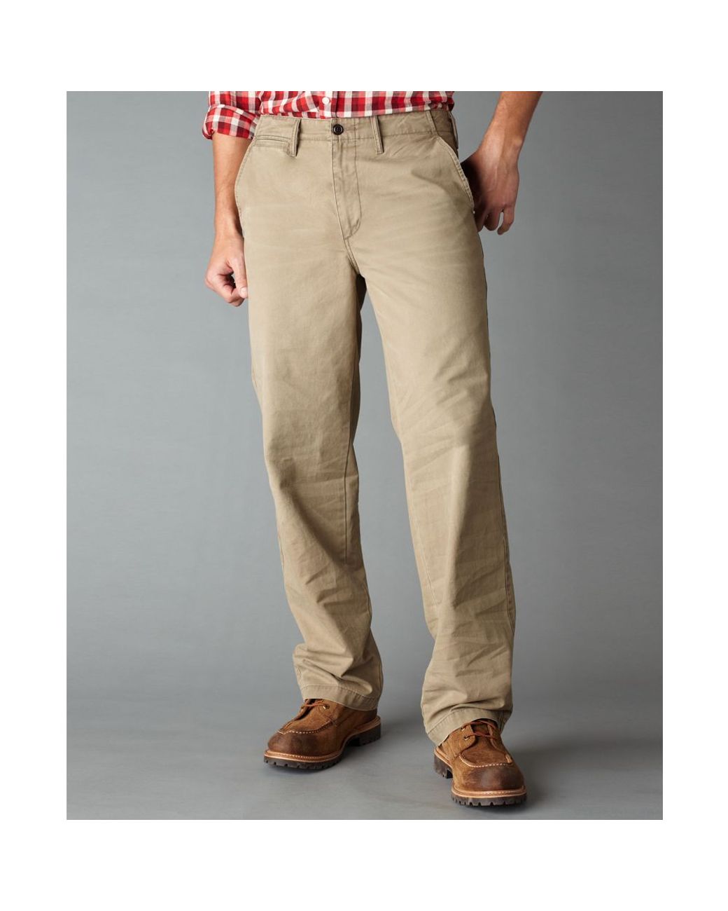 Dockers D2 Straight Fit Lived Worn Flat Front in Natural for Men | Lyst