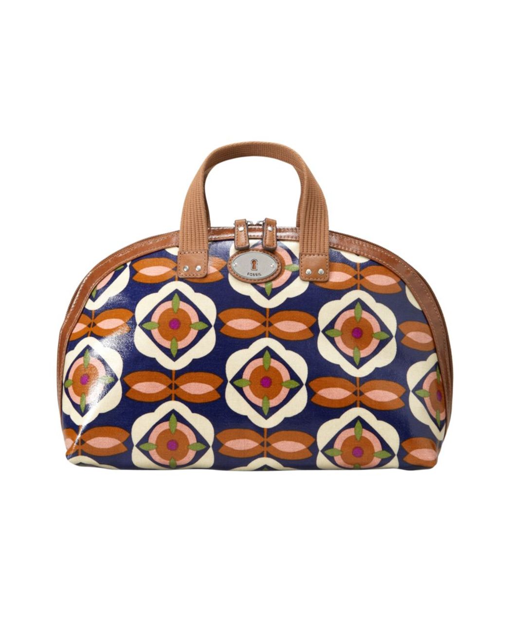 Fossil Keyper Print Dome Cosmetic Bag in Brown | Lyst