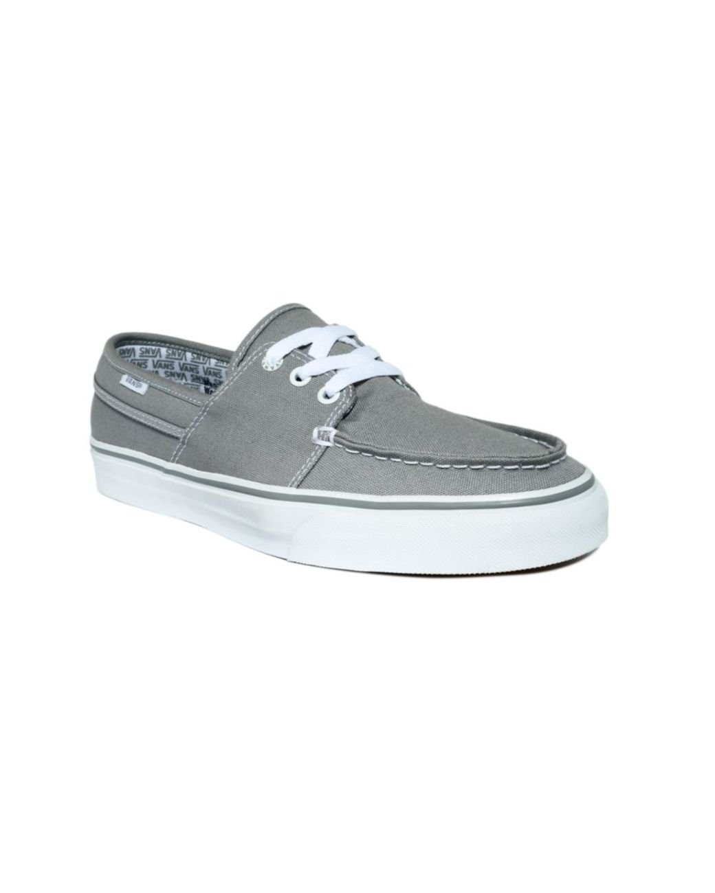Vans Hull Canvas Boat Shoes in Grey (Gray) for Men | Lyst