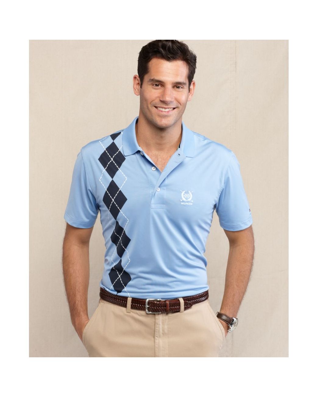 Indskrive Udsigt gå Tommy Hilfiger Moorland Golf Argyle Polo Shirt in Blue for Men | Lyst