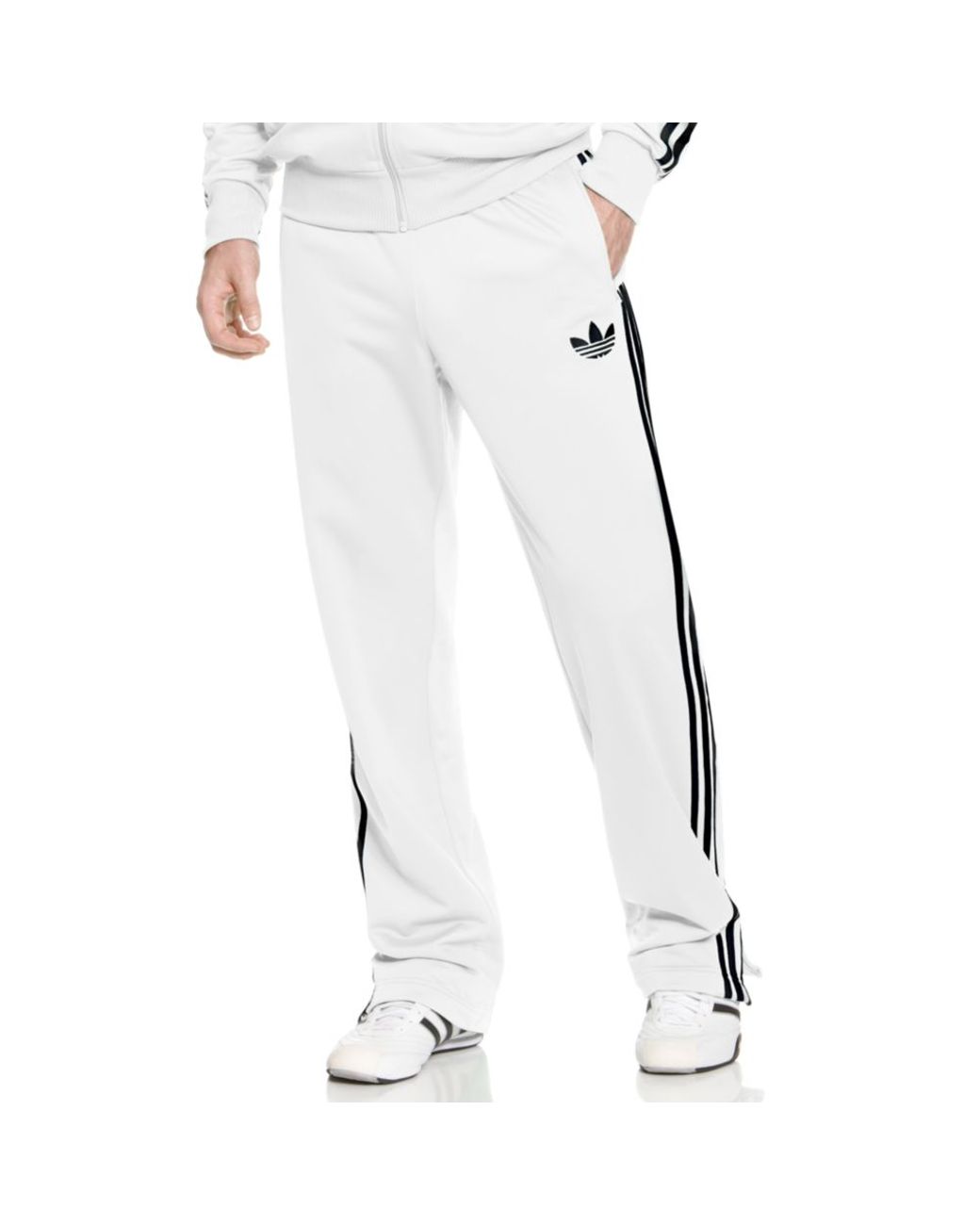 Afhængig ~ side fejre adidas Adi Firebird Track Pants in White for Men | Lyst