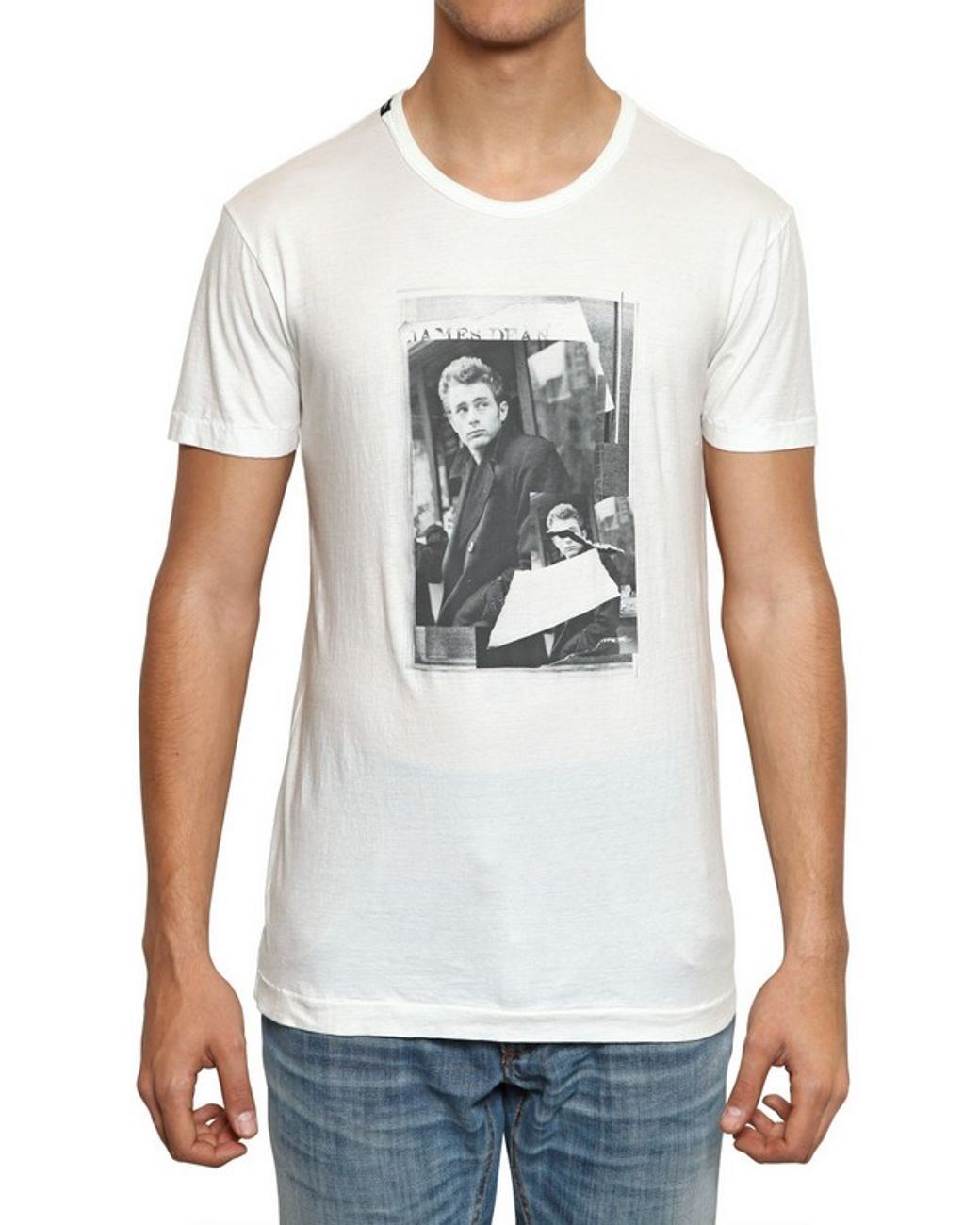 Dolce & Gabbana James Dean Jersey T-shirt in White for Men | Lyst
