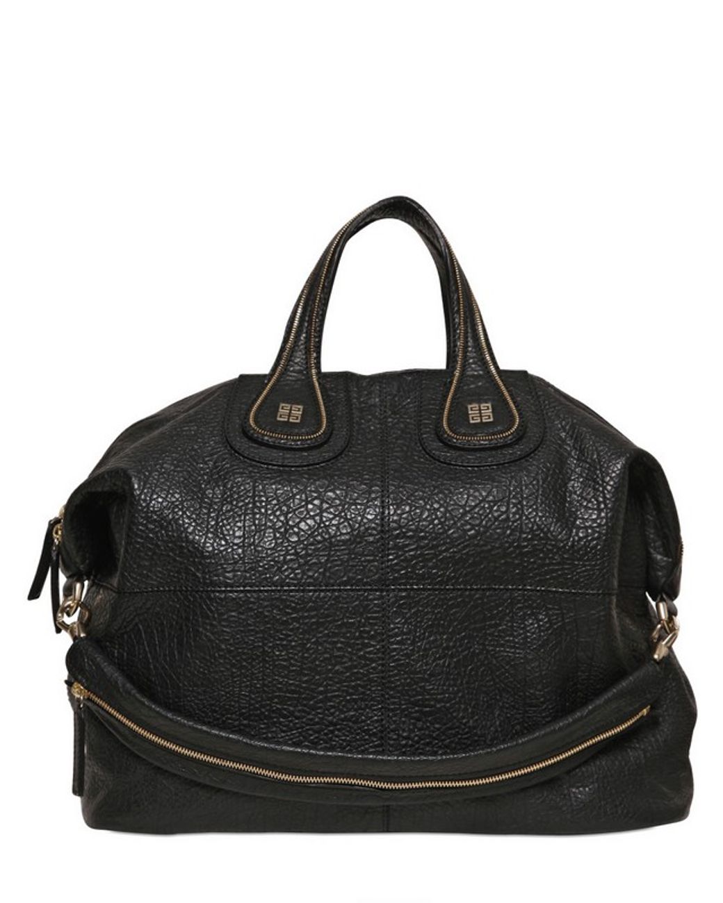 Givenchy Large Nightingale Textured Leather Bag in Black Lyst