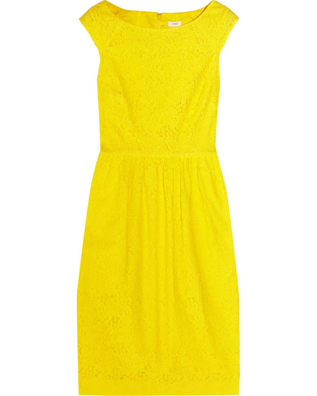 J.Crew Lucille Cotton blend Lace Dress in Yellow | Lyst