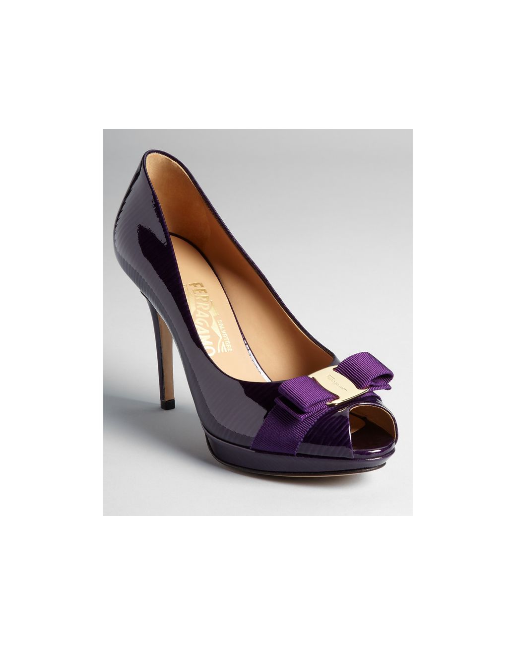 Escarpins à Talons Hauts Apt. 9 - 3,25 Pouces, Bout Ouvert, Imprimé Paisley Violet - Taille 6M - Occasion