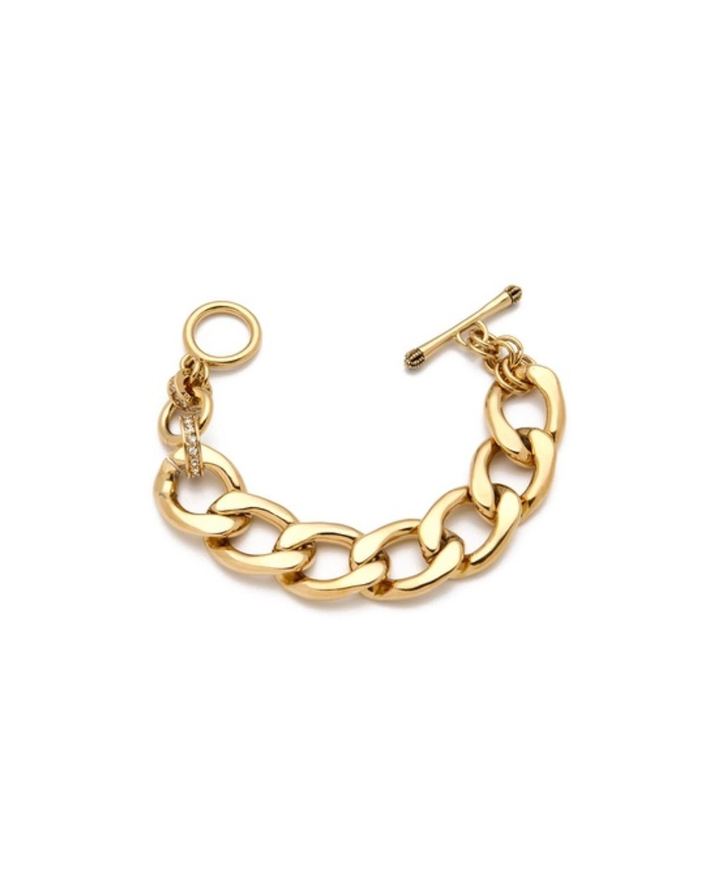 Juicy Couture Charm Bracelet Gold Tone Heart Double Side Design Link Chain  75034  eBay
