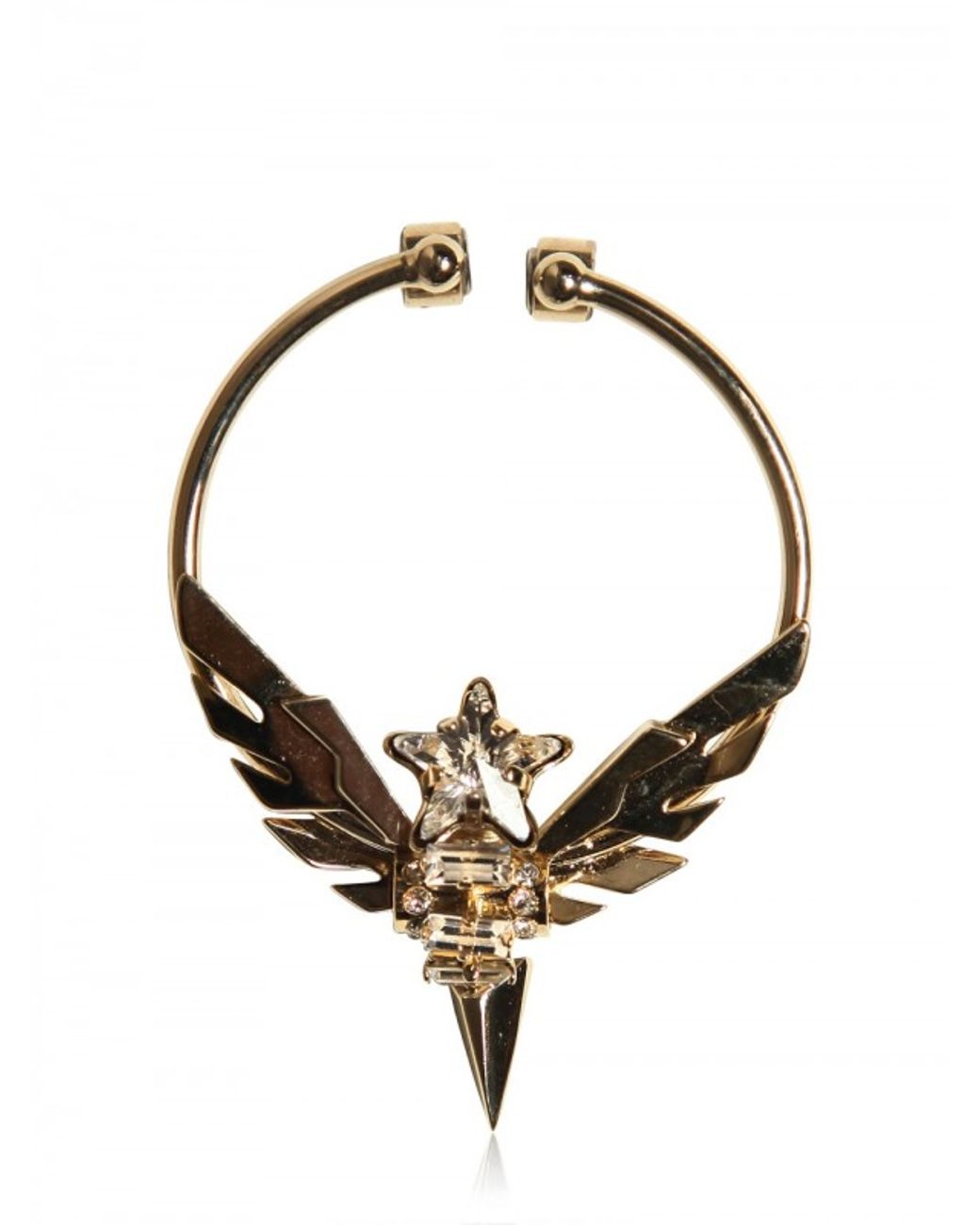 Givenchy Swarovski Big Metal Nose Ring in Metallic for Men | Lyst