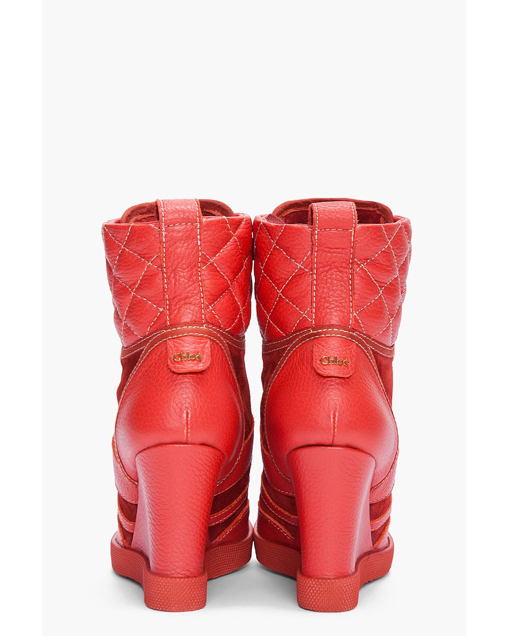 sneaker wedges red