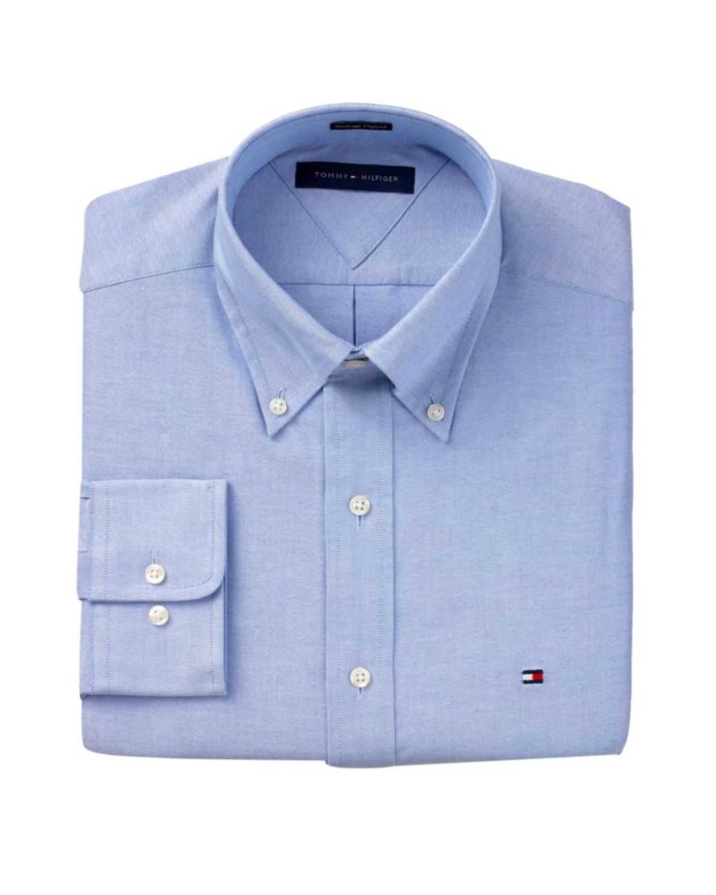 Tommy Hilfiger Slim Fit Heritage Oxford Solid Long Sleeve Shirt in Light  Blue (Blue) for Men | Lyst