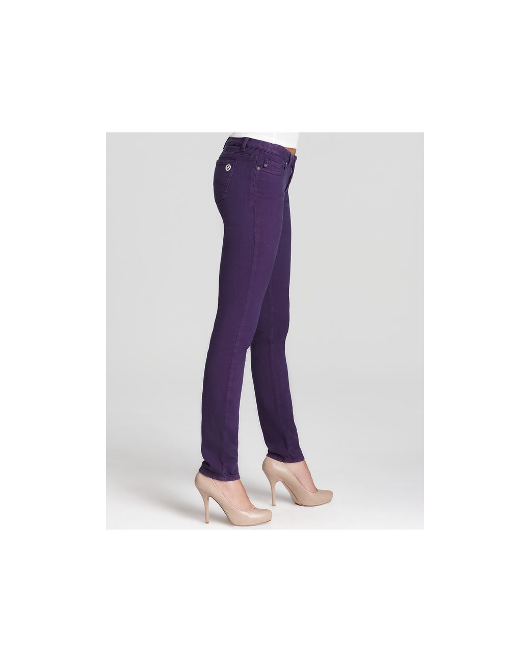 Michael Kors Michael Colored Skinny Jeans in Purple | Lyst