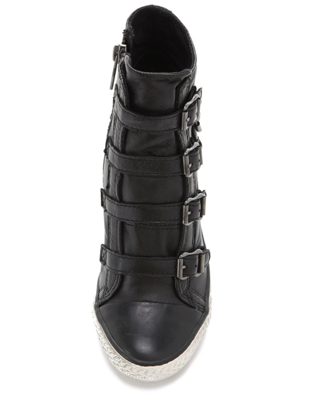 Ash Thelma Wedge Sneakers in Black | Lyst