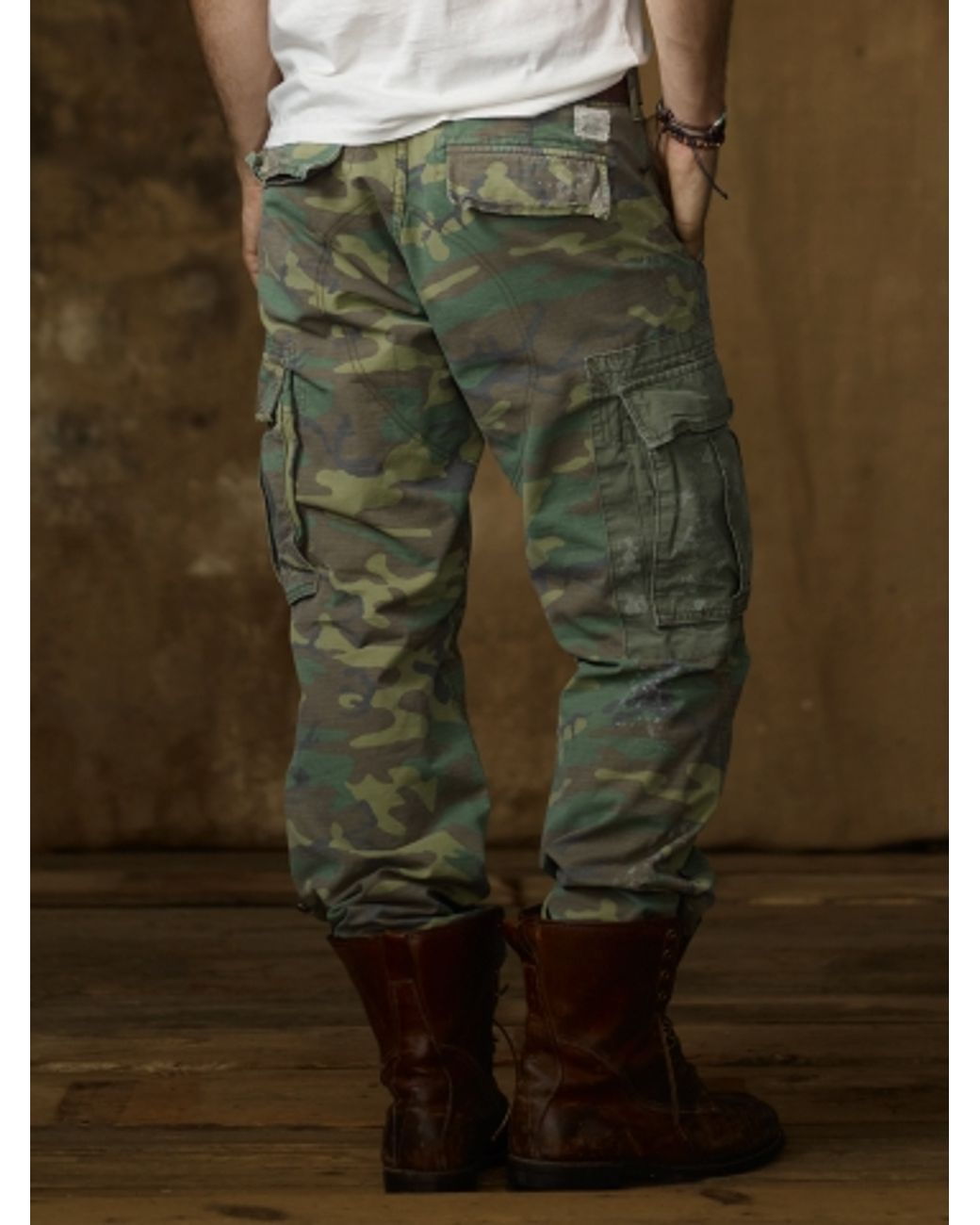 Ralph Lauren Ripstop Camouflage Cargo Pant in Green for Men | Lyst